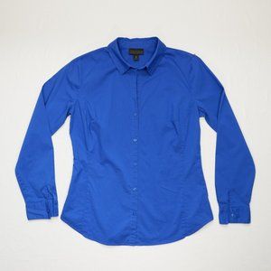 NWOT Worthington Womens shirt size 6 Long Sleeves Blue color